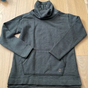 NWOT Crewcuts charcoal turtleneck sweatshirt girls S 6-7